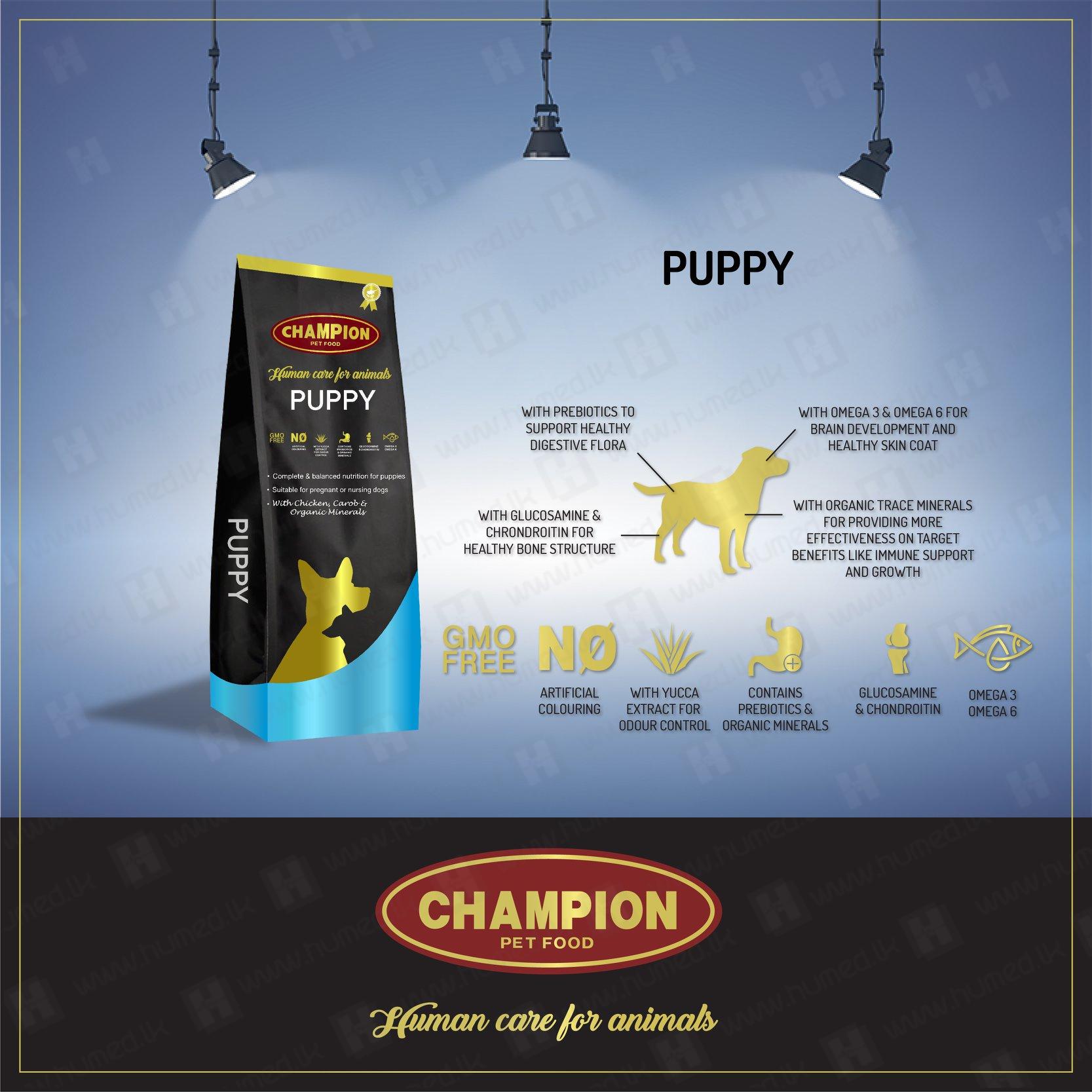 Champion Puppy - 3kg (Dog food dry) 3 champion puppy dog food 3kg