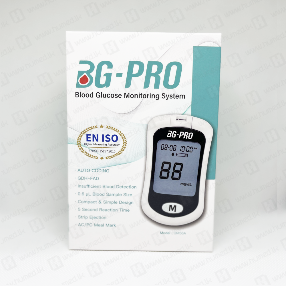 BG Pro GM56A Glucometer - 5 Years Warranty 2 bg pro glucometer sri lanka