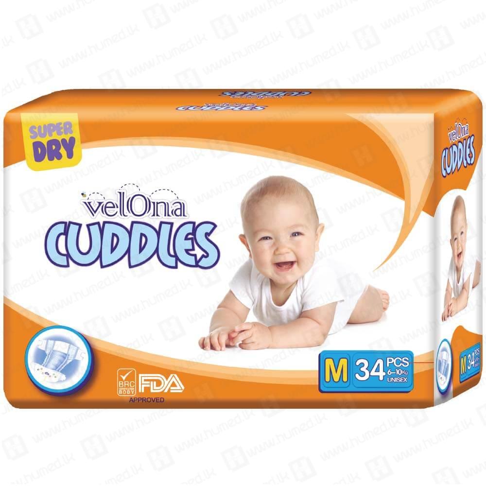 Velona Cuddles Dry Diapers Medium 34pcs - Ultimate Comfort and Protection 1 Velona Cuddles Dry Diapers Baby diapers sri lanka price best Baby Pasting, Large pasting, Velona cuddles, Velona medium