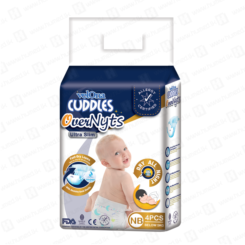 Velona Cuddles Looney Tunes Newborn 4pcs - Reliable Slim Overnight 1 Looney Tunes Velona Cuddles Dry Diapers Baby diapers sri lanka price best Baby Pasting, Large pasting, Velona cuddles, Velona newborn