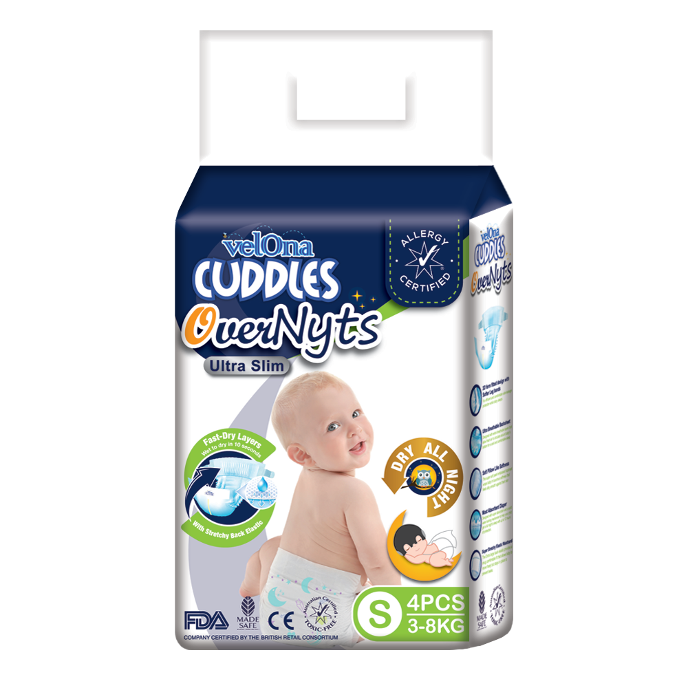 Velona Cuddles Looney Tunes Small 4pcs - Reliable Slim Overnight 1 Looney Tunes Velona Cuddles Dry Diapers Baby diapers sri lanka price best Baby Pasting, Large pasting, Velona cuddles, Velona small