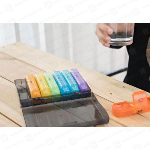 Three compartments daily pill organizer/storage multi colour Large 3 pill box sri lanka