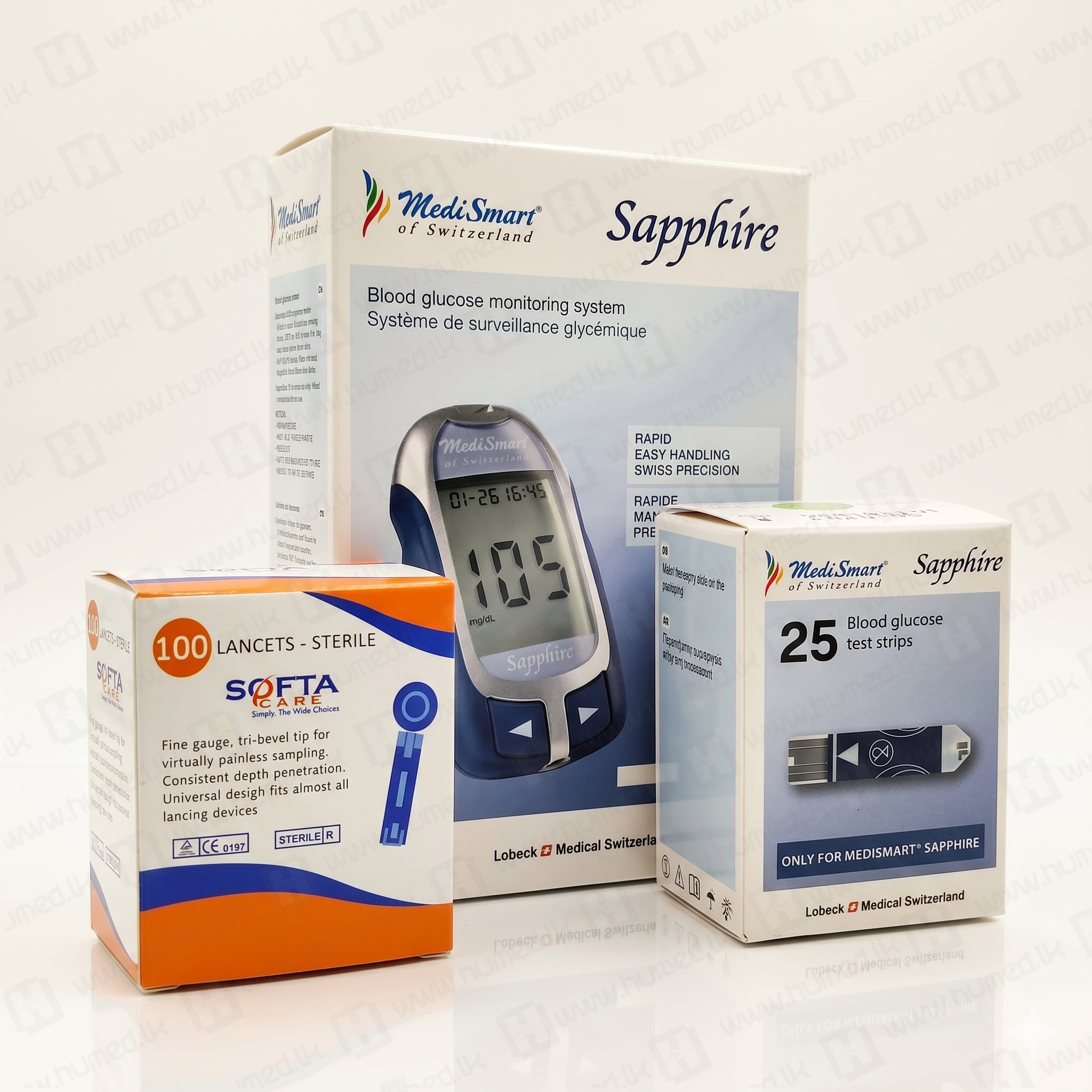 Medismart Glucometer Bundle – Complete Home Monitoring Pack 1 medismart glucometer bundle pack sri lanka diabetes care