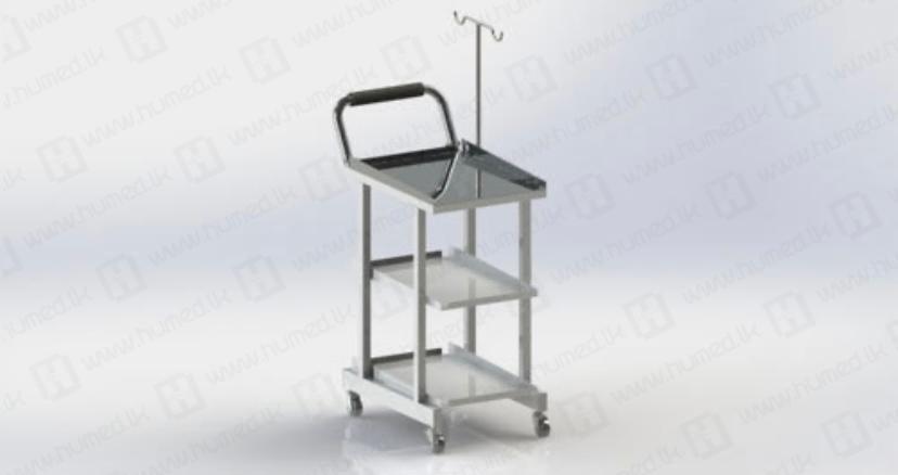 E C G Trolley - Hospital Furniture Image 3 | Buy Online Sri Lanka | Hu Med