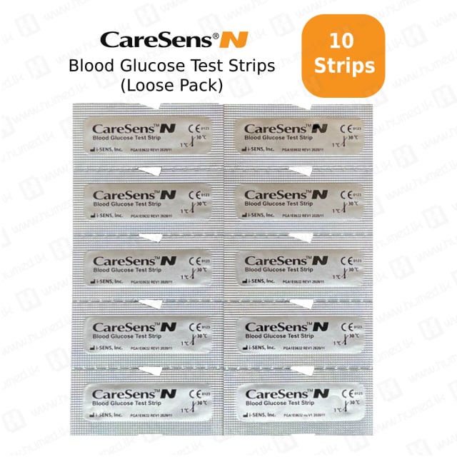 Caresens Eco Glucometer Strips 10 Pack - Sugar Testing Strips | Buy Online Sri Lanka | Hu Med