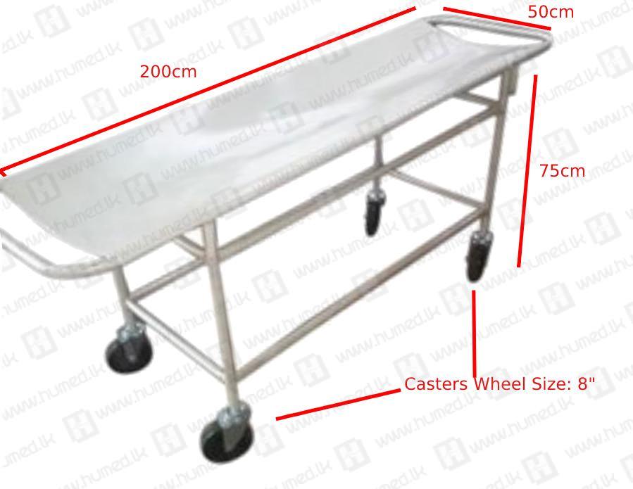 Patient Trolley with one oxygen holder - Hospital Furniture Image 2 | Buy Online Sri Lanka | Hu Med