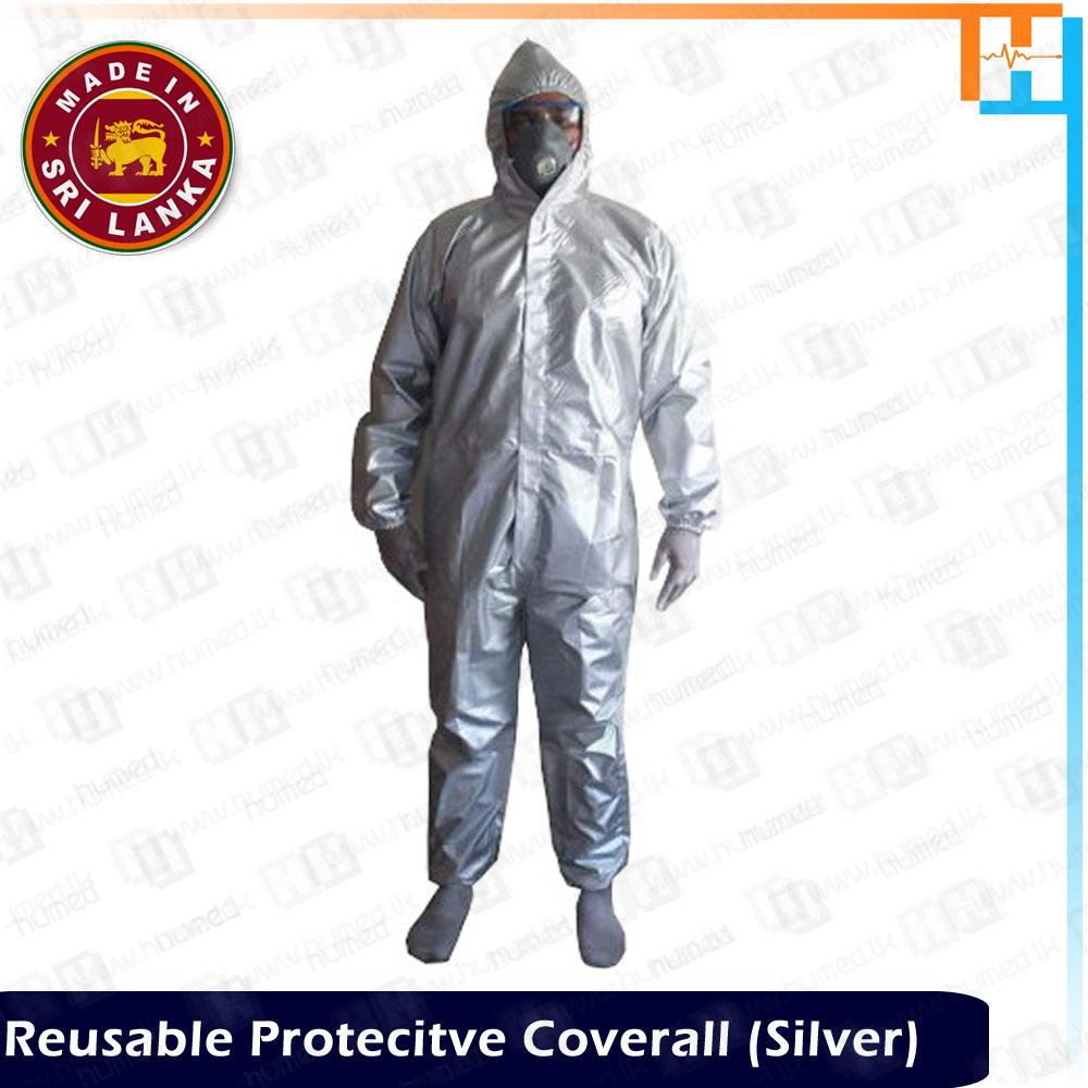 Reusable Coverall - Silver - Coveralls | Buy Online Sri Lanka | Hu Med