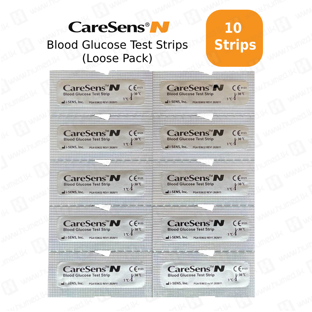 Caresens Eco Glucometer Strips 10 Pack - Sugar Testing Glucometers | Buy Online Sri Lanka | Hu Med