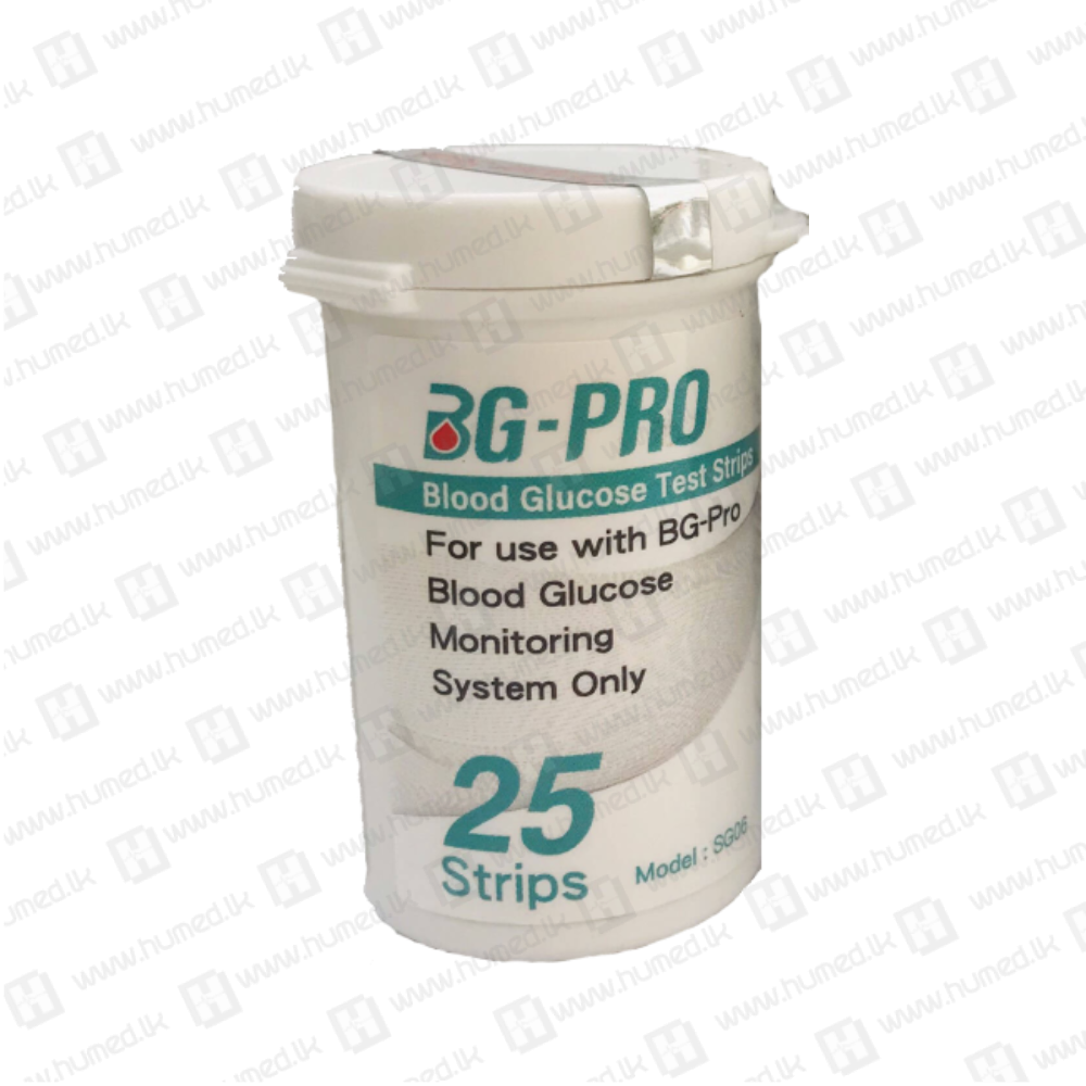 BG Pro Glucometer 25 Strips Pack