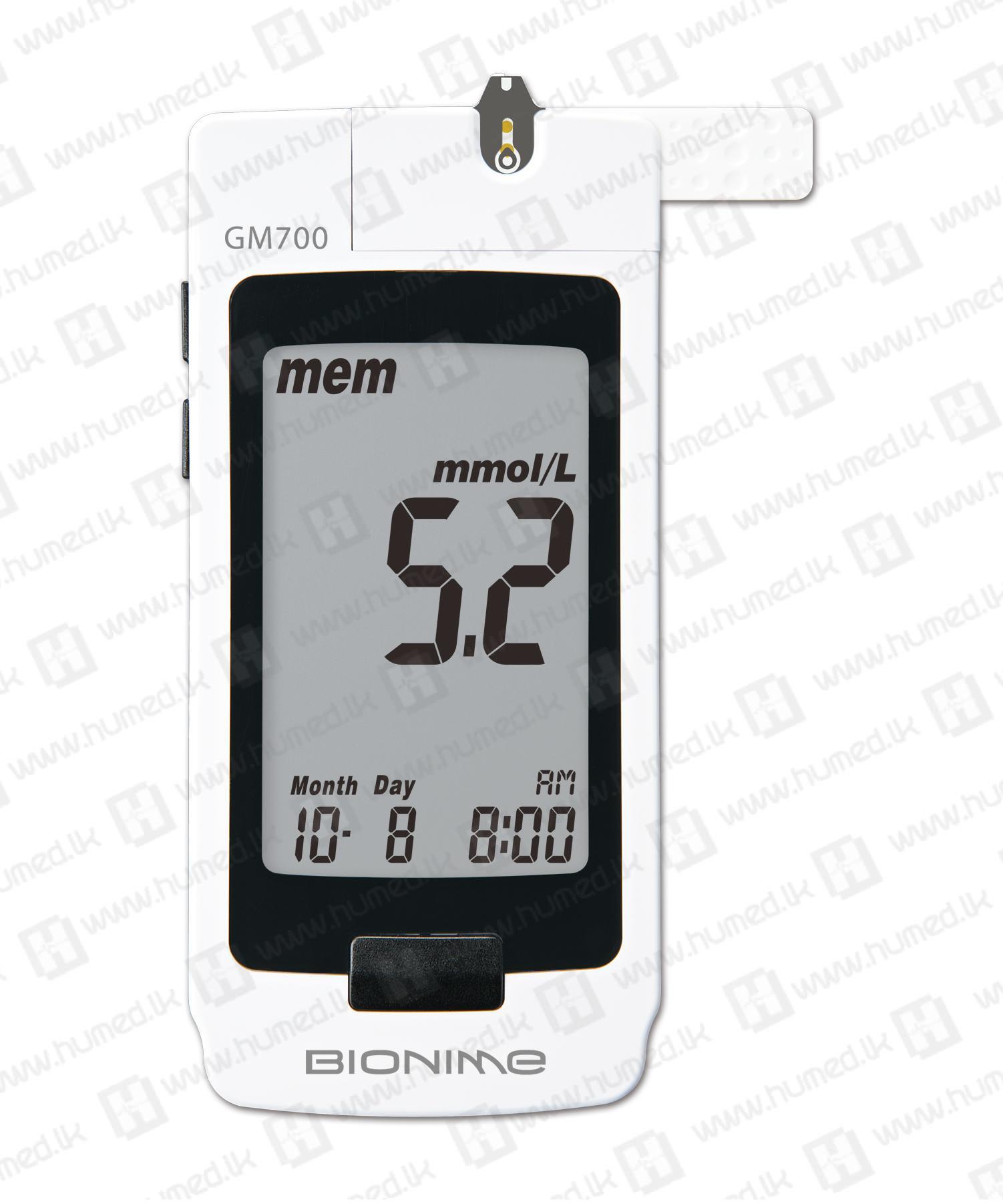 Bionime GM700 Glucometer (5 Years Warranty) - Sugar Testing Glucometers Image 3 | Buy Online Sri Lanka | Hu Med