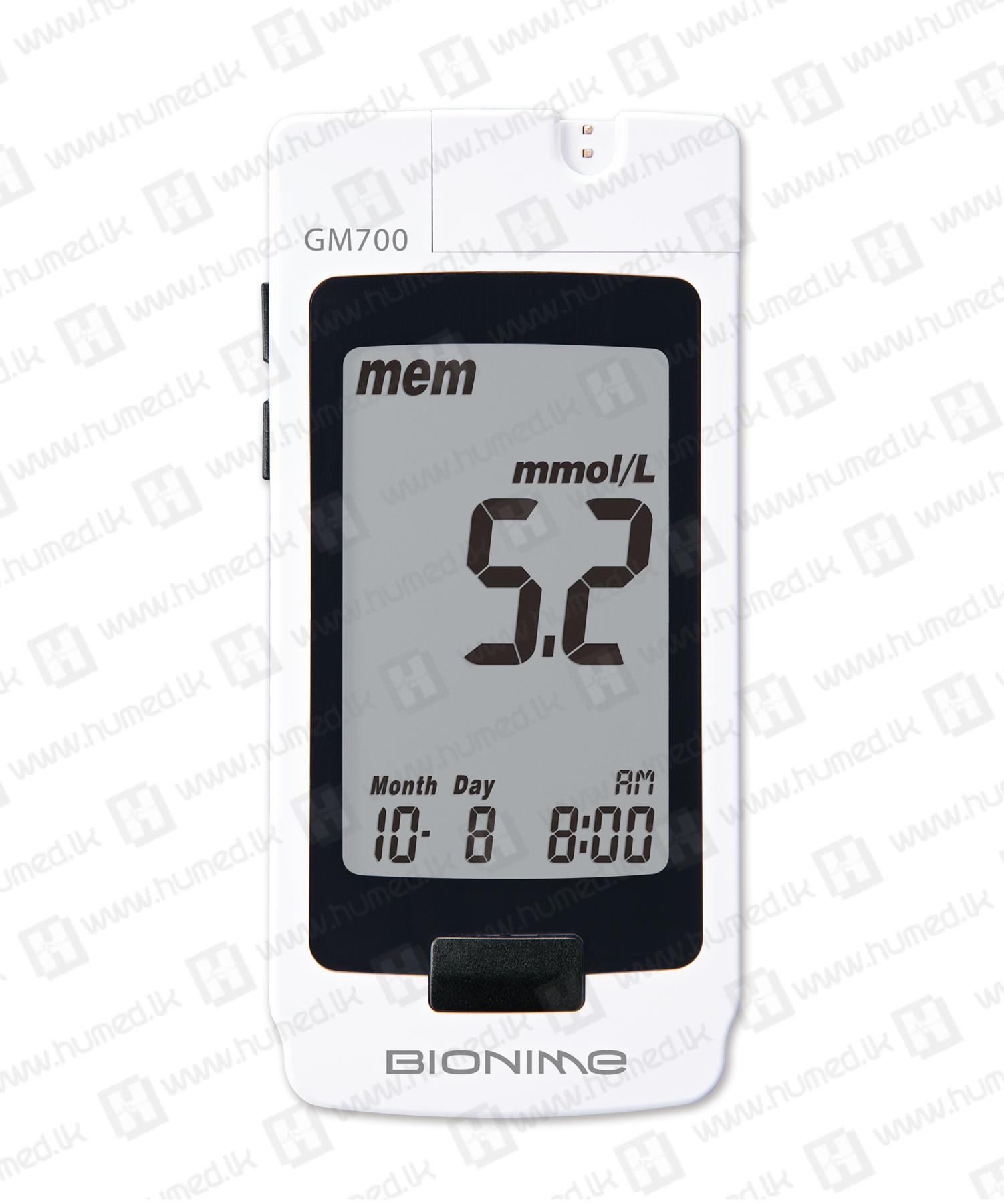 Bionime GM700 Glucometer (5 Years Warranty) - Sugar Testing Glucometers Image 5 | Buy Online Sri Lanka | Hu Med