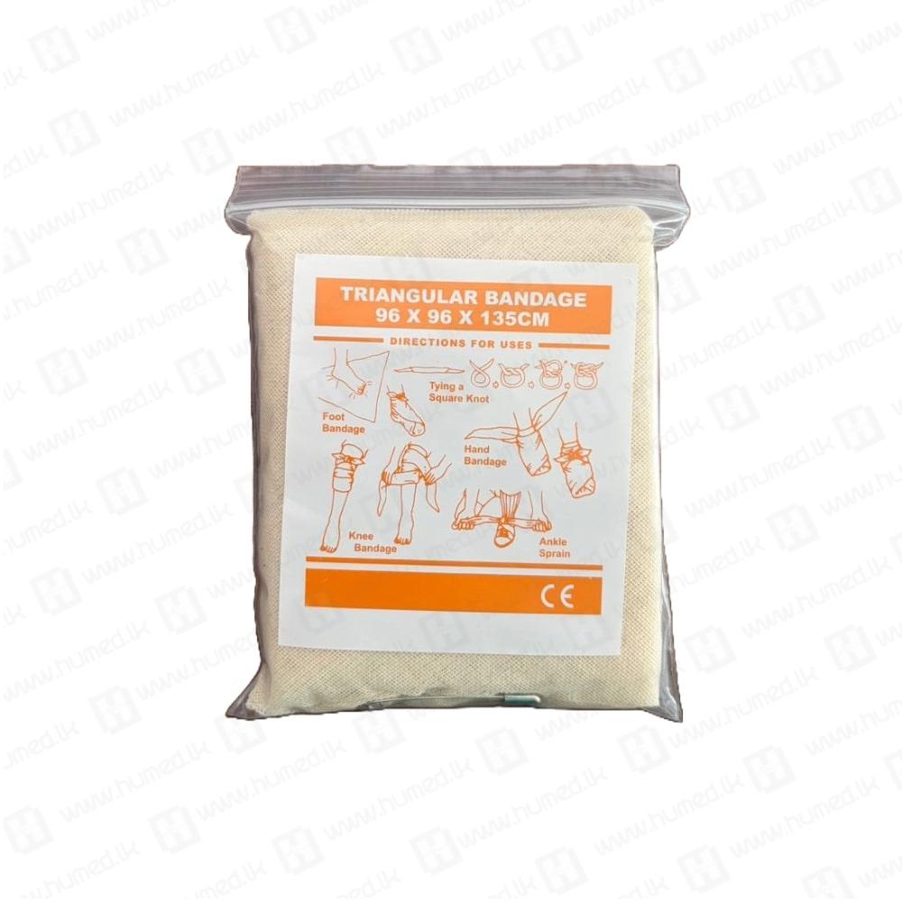 Triangular Bandage 96x96x135cm - Plasters and Bandages | Buy Online Sri Lanka | Hu Med