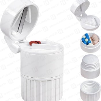 Pill cutter Sri Lanka, Pill crusher Sri Lanka, Tablet splitter and grinder, Medicine crusher box, 4 in 1 pill cutter, Pill storage container, Home healthcare accessories
