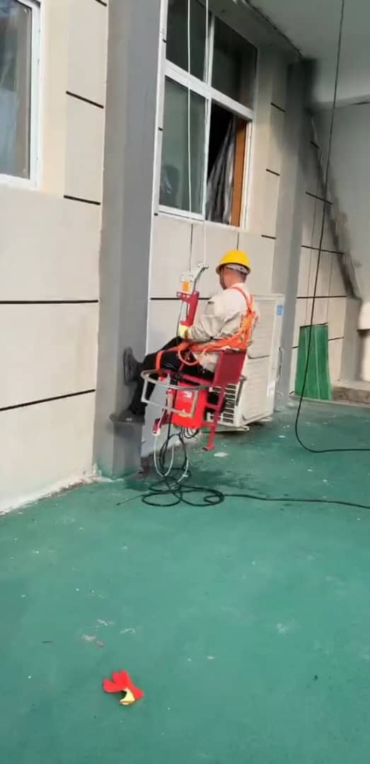 Aerial Crane Basket Single Aerial Wall Painting Crane Basket 220V Electric Crane Basket