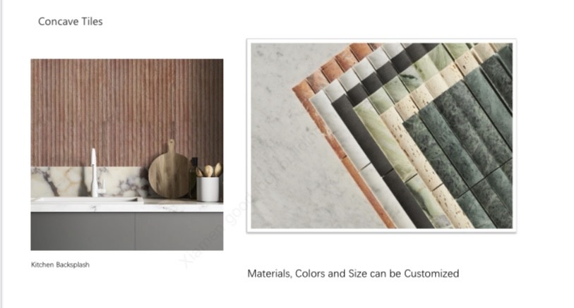 Fluted tiles