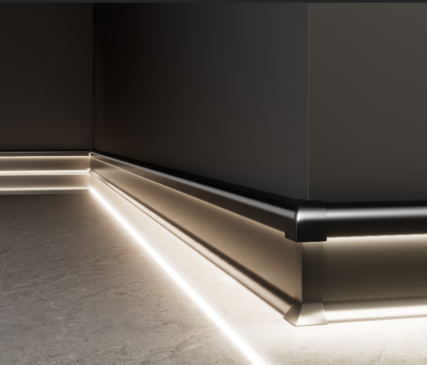 Aluminum skirting boards