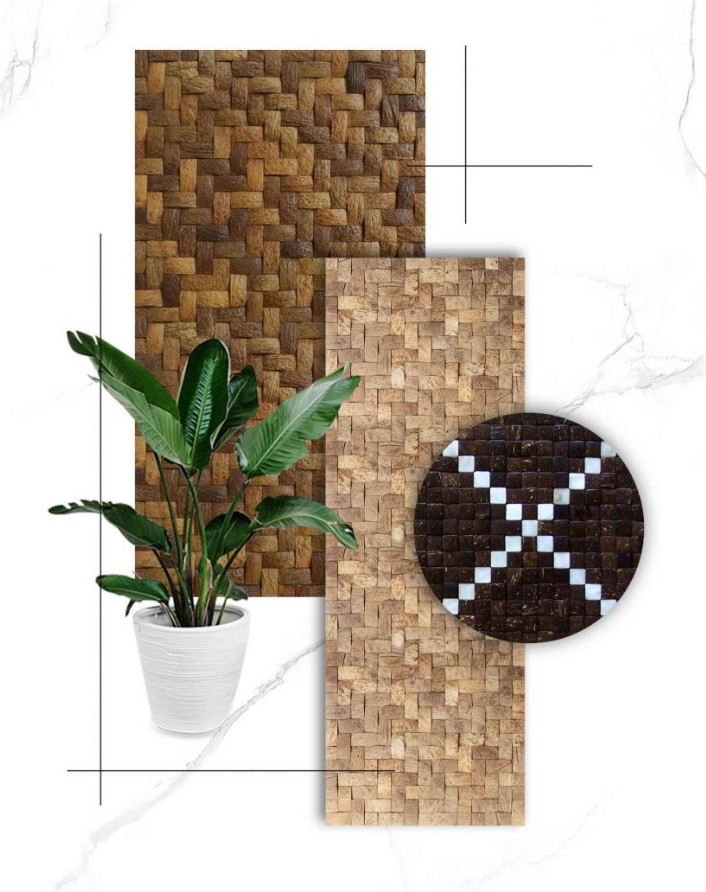 Coconut Shell Mosaic