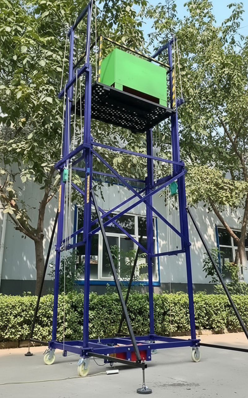 6M -8M mobile Electric scaffolding lift platform for construction multiple modes foldable electric lift scaffolding platform