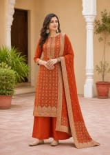 Signature Embroidered Couture Suit Set - Detail View