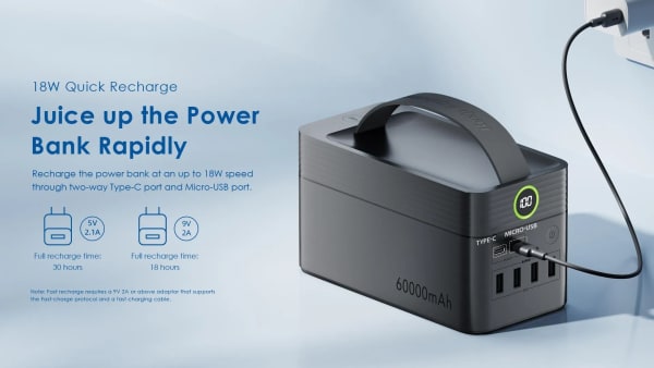 oraimo PowerBox 600 60000mAh 22.5W Power Bank - main