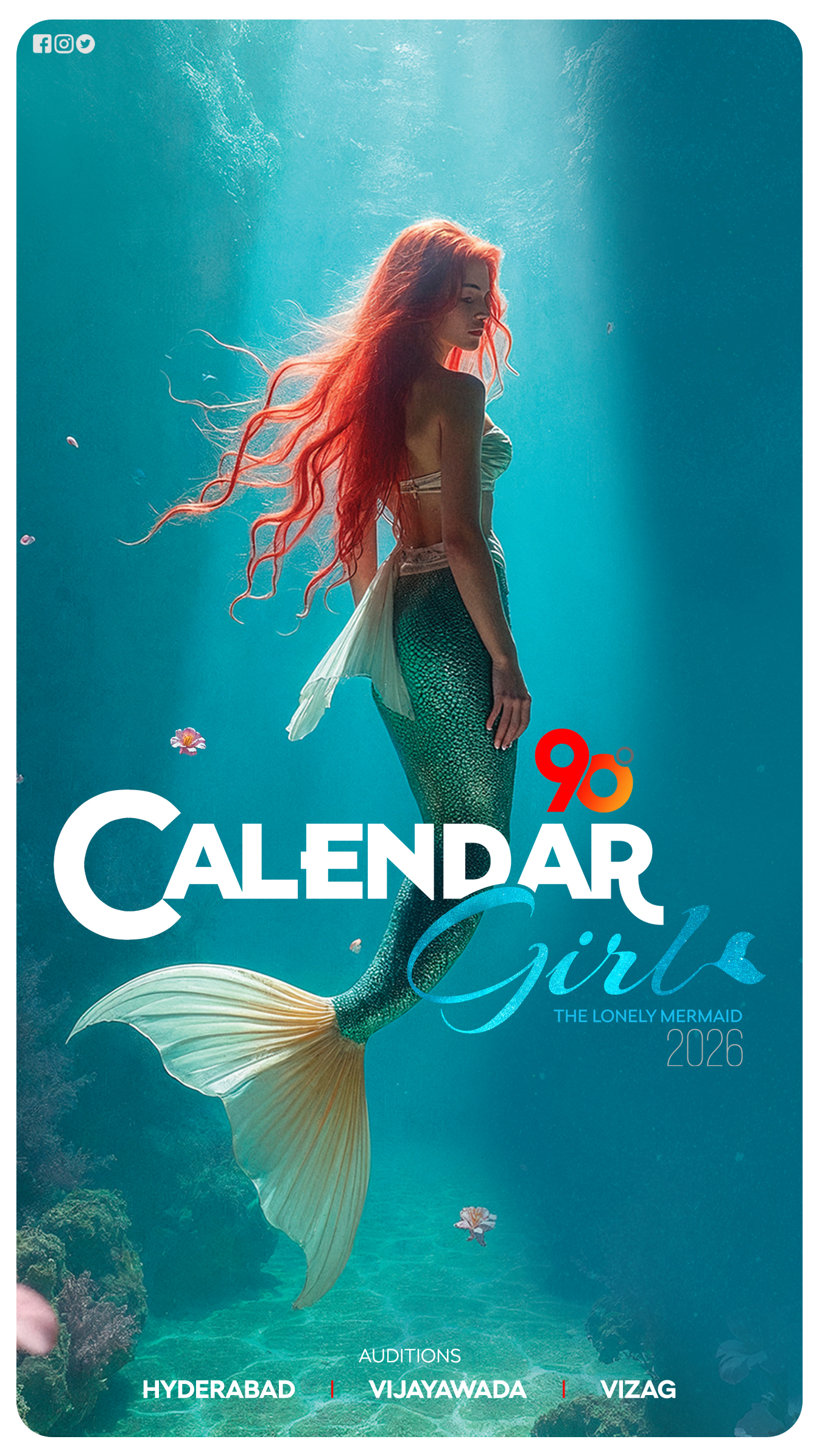 90 Calendar Girl Poster