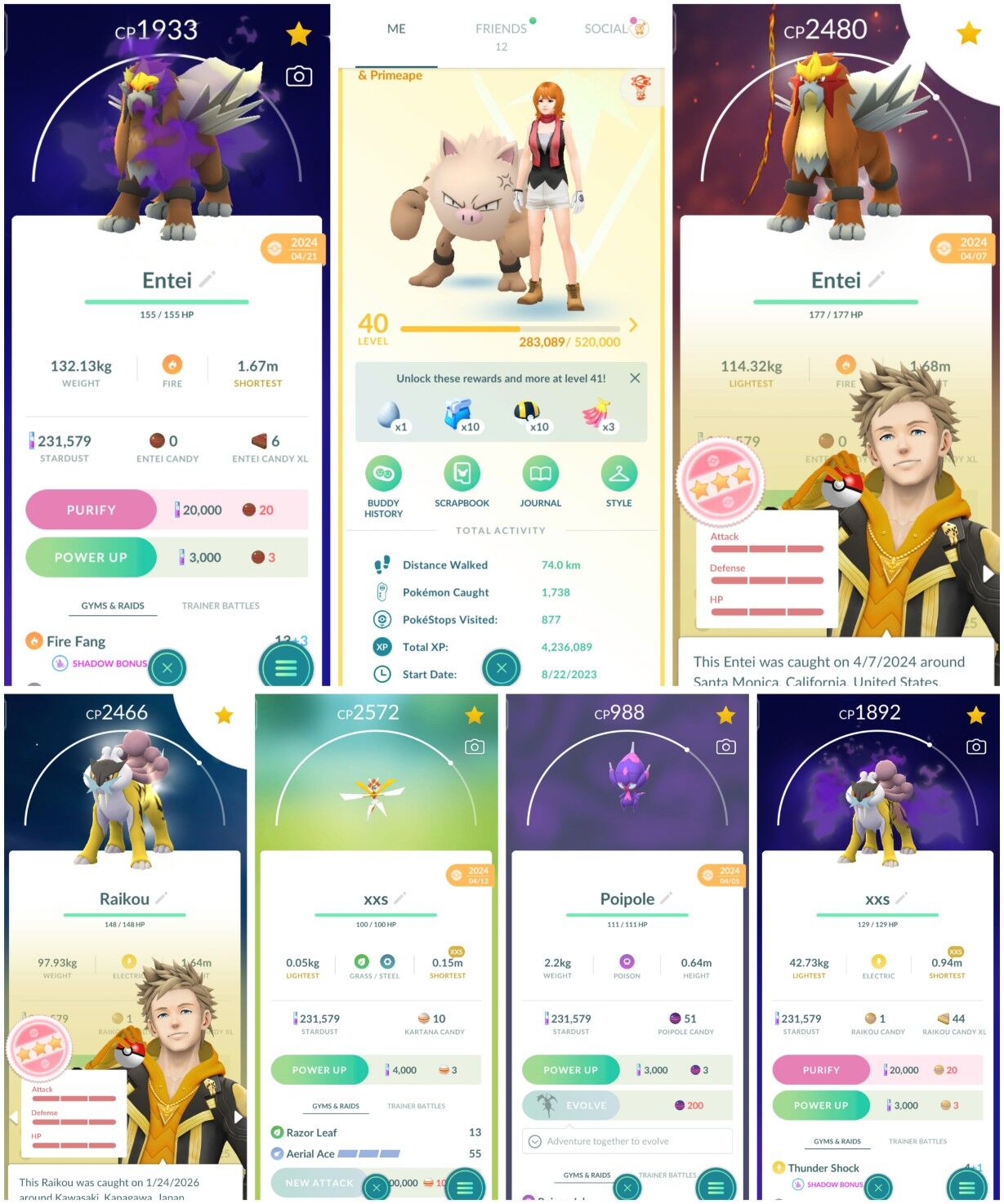 ACCOUNT WITH SHINY ENTEI AND HUNDO RAIKOU, ENTEI | LEVEL 40 | XXS KARTANA | POIPOLE | HUNDO 5 | XXS RAIKOU | INSTANT DELIVERY | FULL ACCESS ACCOUNT WITH SHINY ENTEI AND HUNDO RAIKOU, ENTEI | LEVEL 40 | XXS KARTANA | POIPOLE | HUNDO 5 | XXS RAIKOU | INSTANT DELIVERY | FULL ACCESS