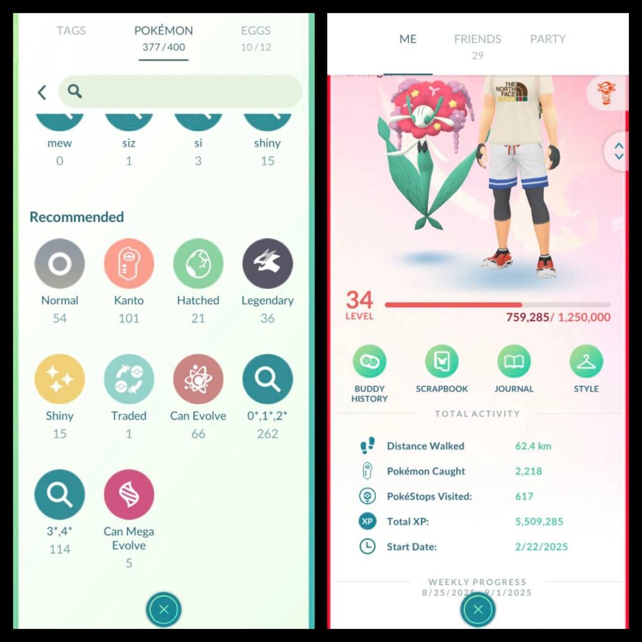 [202] LVL 34 ACC I NAME CHANGE AVAILABLE I 15 SHINY I 21 HETCHED I 36 LEGENDARY I 2 SHINY LEGENDARY I 40 MYTHICAL LEGENDARY I 3 MYTHICAL LEGENDARY SHINY I