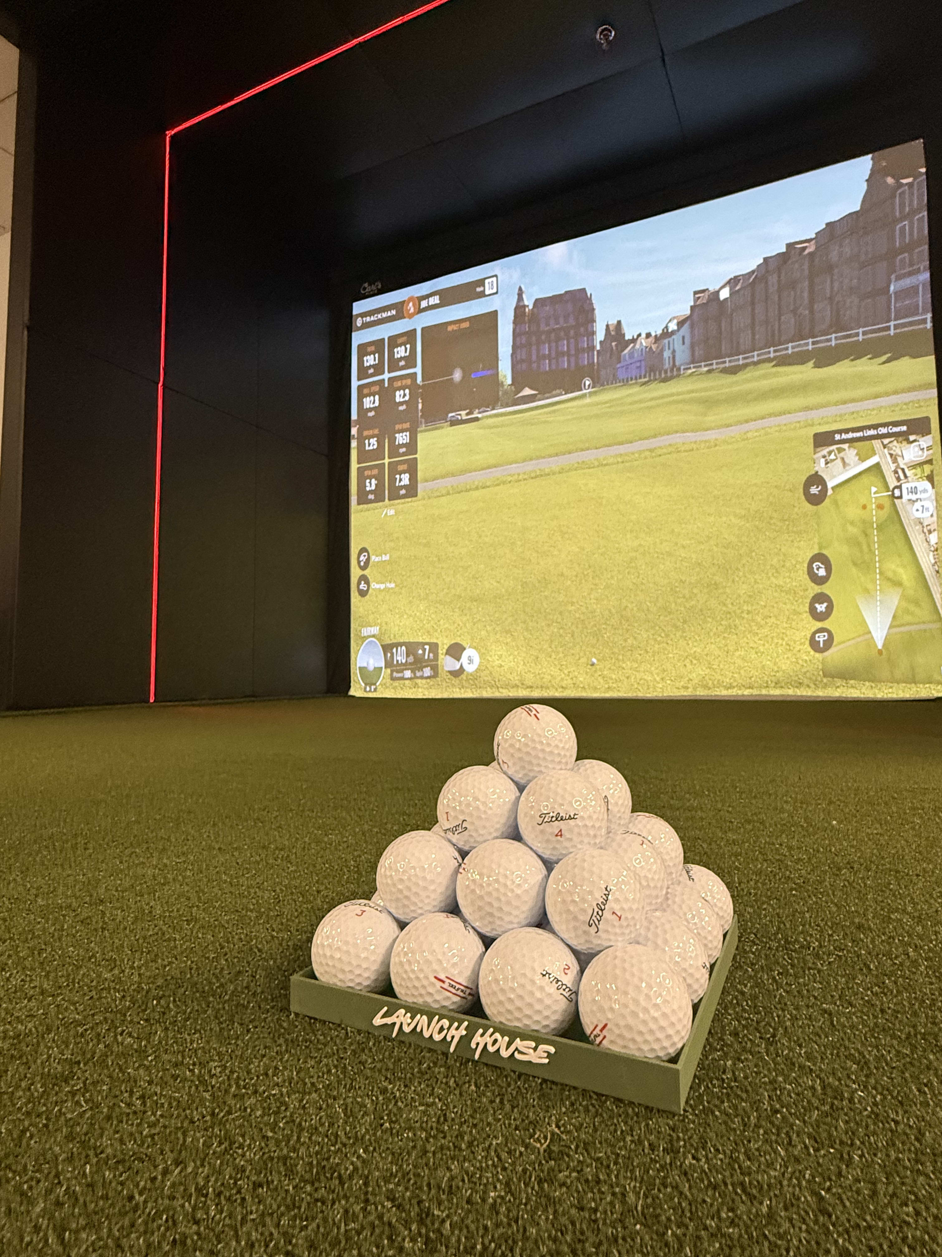 The Office Sim golf simulator build in Santa Ana, CA