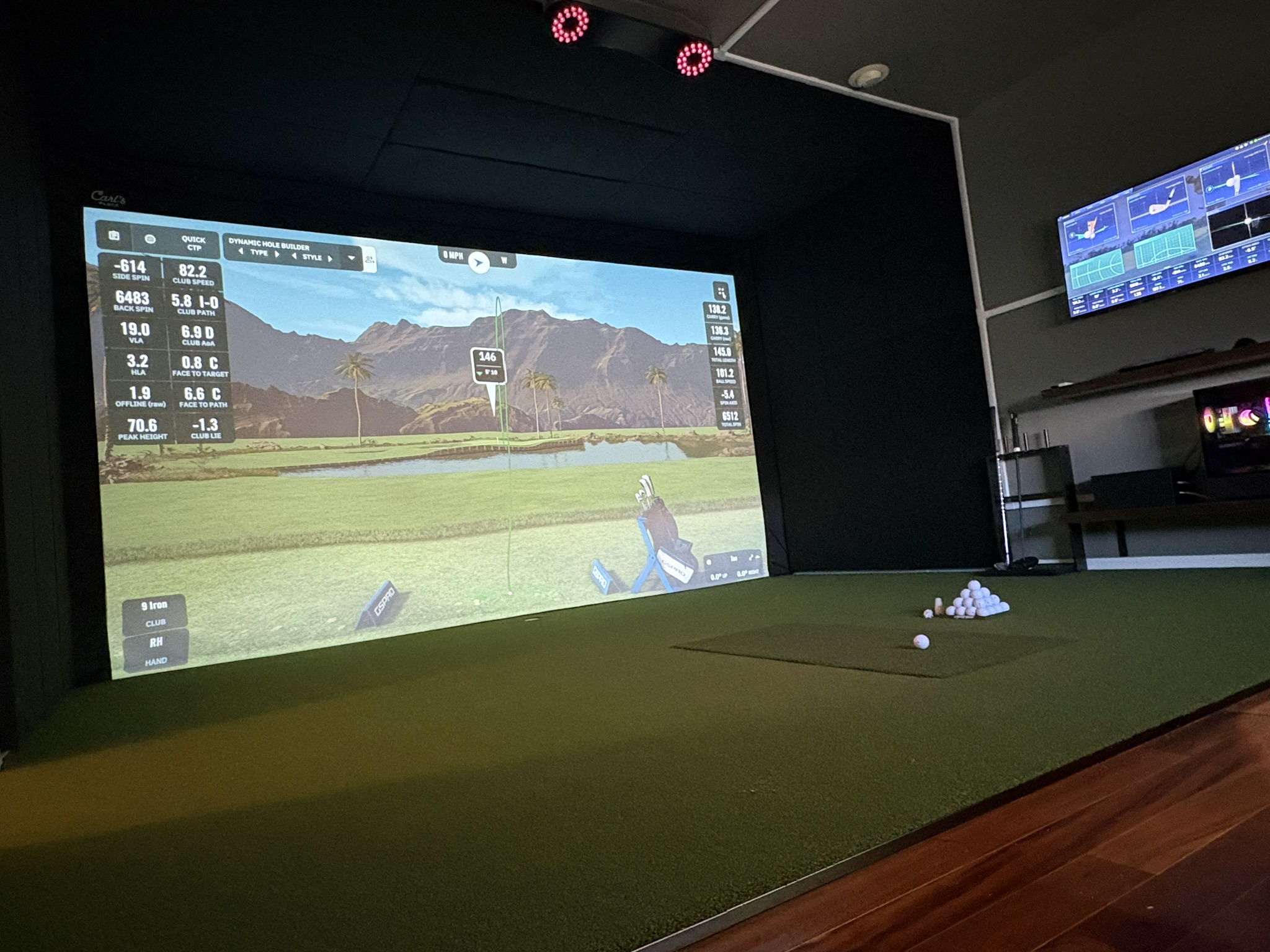 Ultimate Bonus Room golf simulator build in Grants Pass, OR