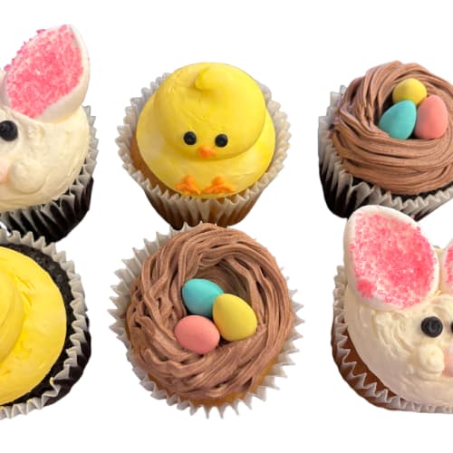 🐇 Easter Cupcakes 6 Pack Assorted
