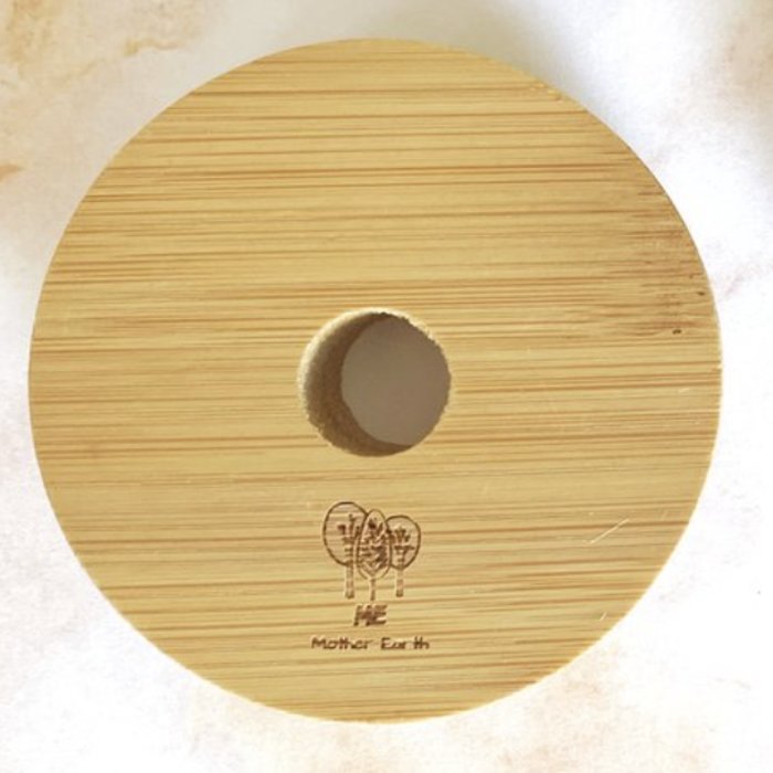 Bamboo Mason Jar Lid