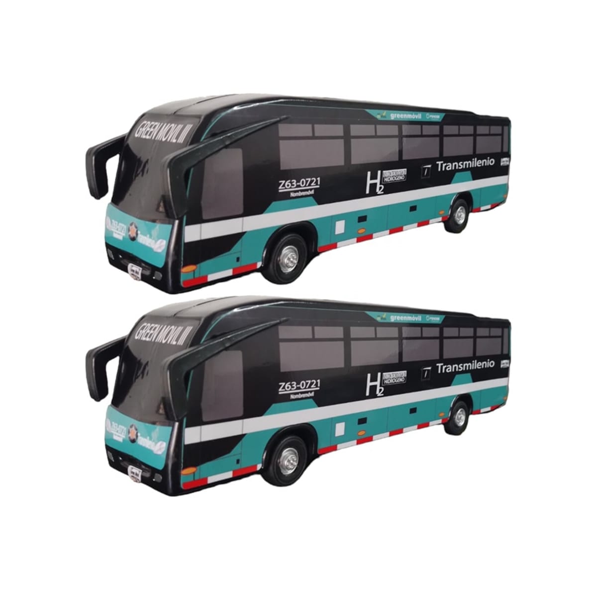 Bus TransMilenio de Colección Verde y Negro