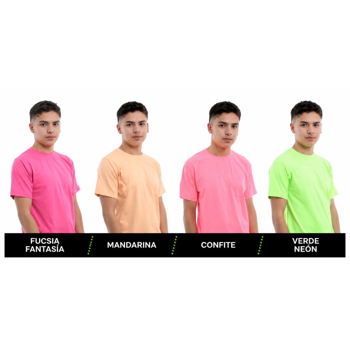 Pack Camisetas Unicolor Hombre