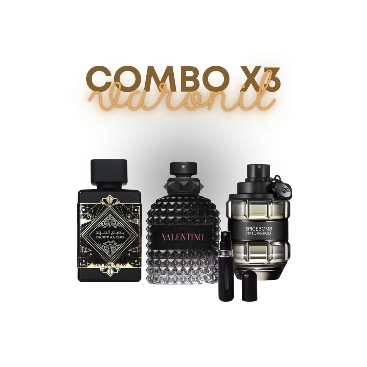 Combo x3 Varonil Perfumero Hombre