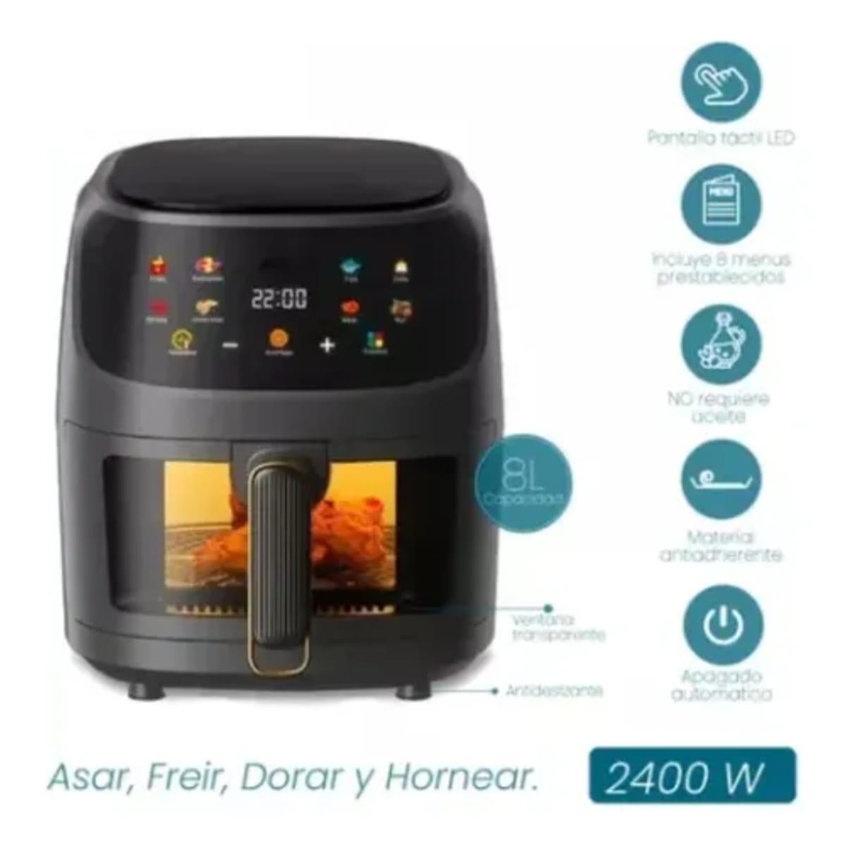 Freidora Premium 10L en Acero Inoxidable