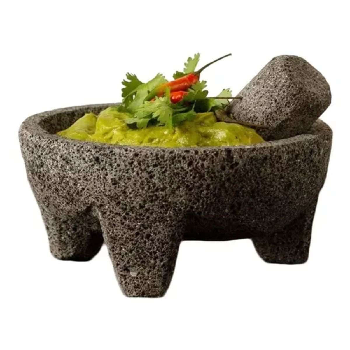 Molcajete Mortero Mexicano de Piedra Volcánica 15cm