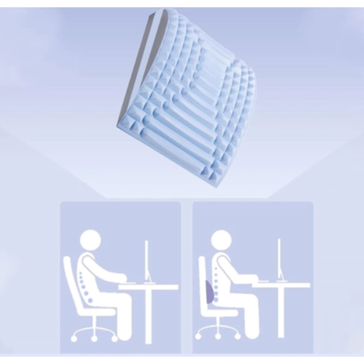 Soporte Lumbar Ergonómico para Silla