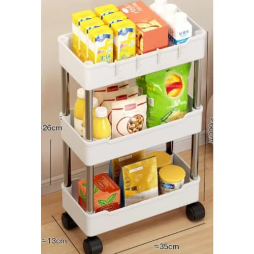 Organizador Rodante de Cocina 3 Niveles