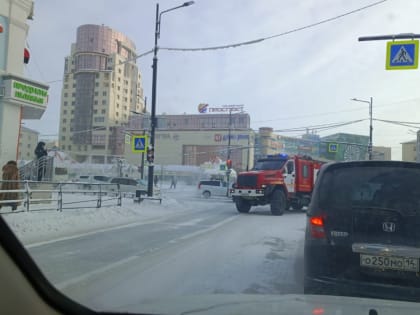 Произошел пожар в центре города