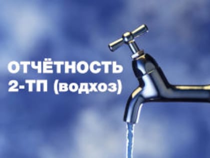 О сдаче статистической отчетности 2-ТП (водхоз) «Сведения об использовании воды»