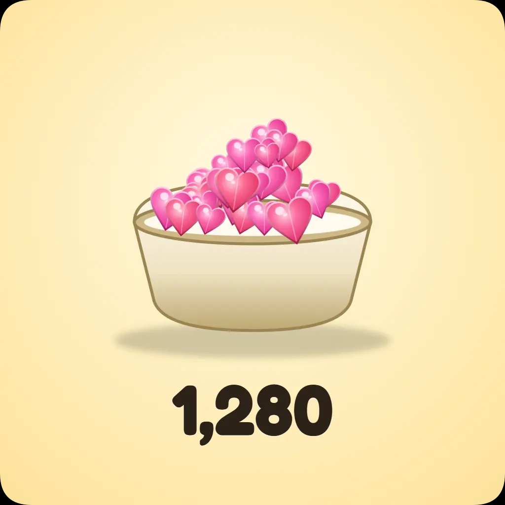 1,280 Heart Diamond