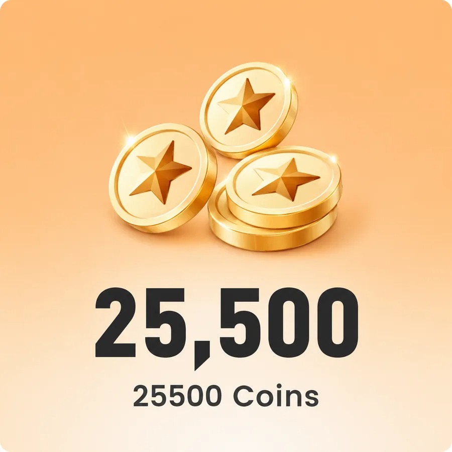 25500 Coins