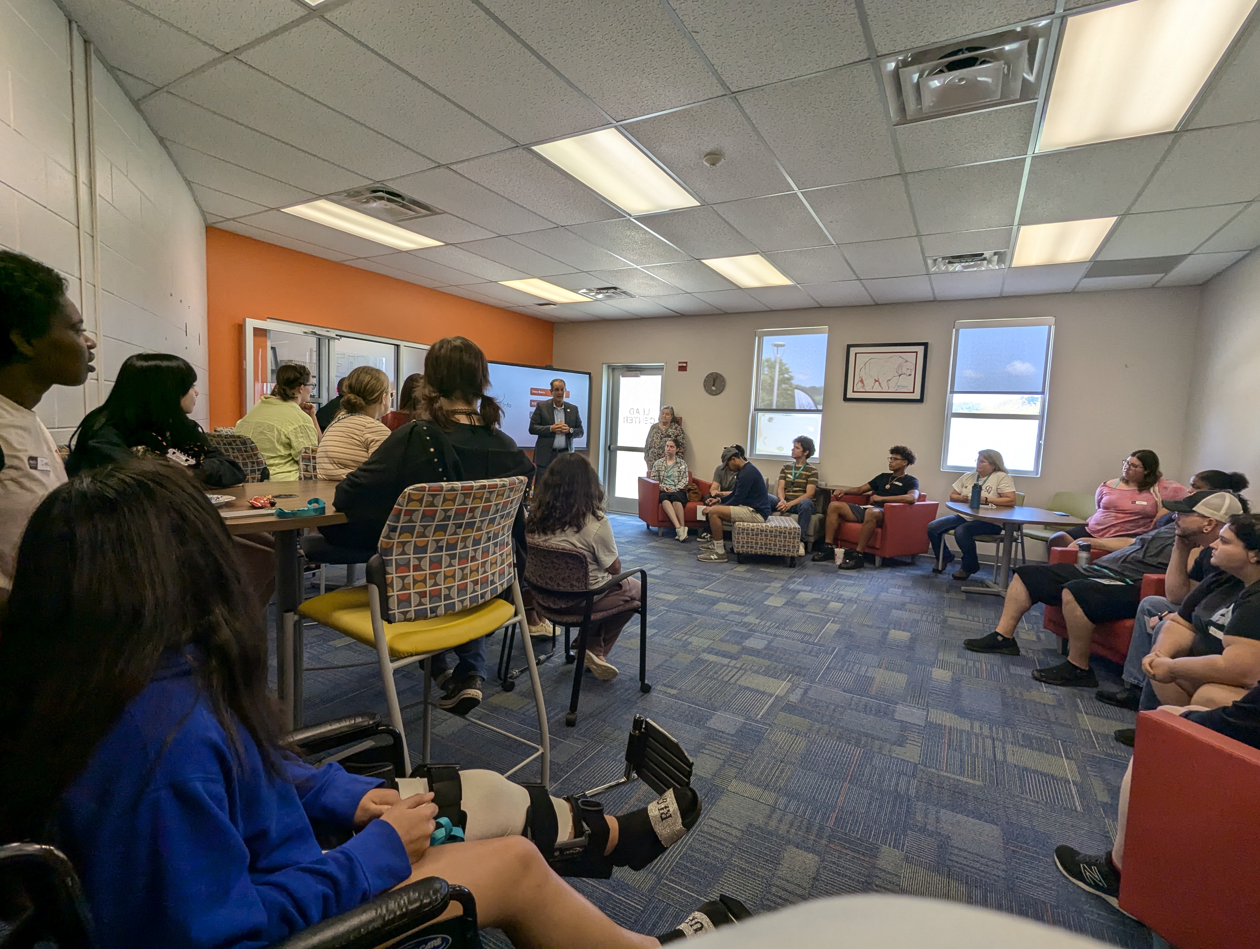 President McCord Speaking to room full of BEARS Academy participants.