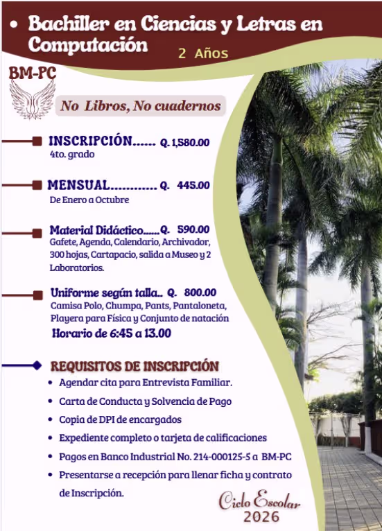 Pre-Primaria Colegio BM-PC - Educación temprana de calidad