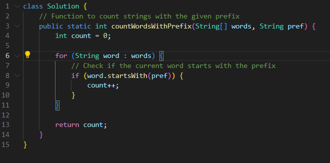 Counting Words With a Given Prefix