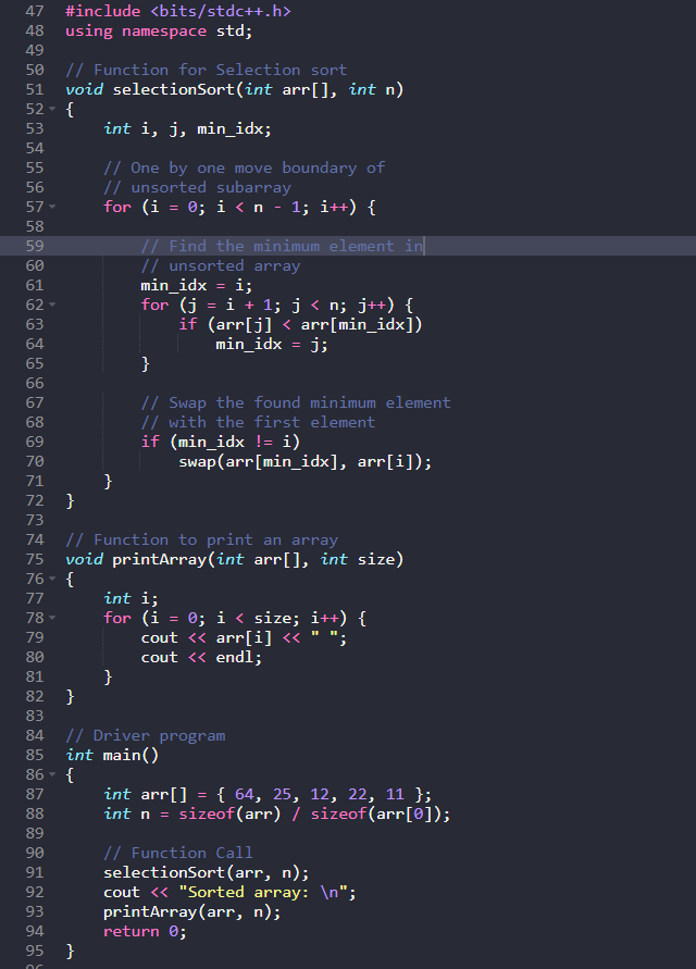 Selection Sort