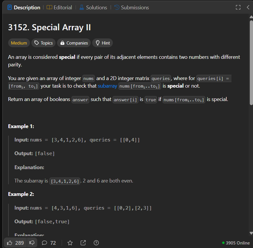 Special Array II