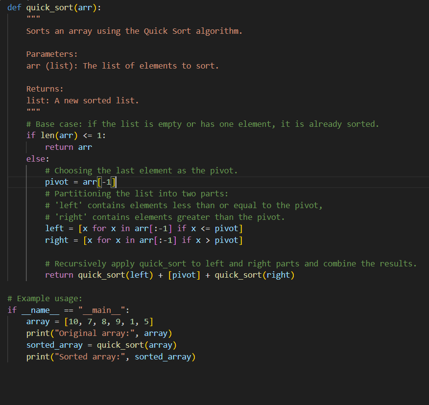 Quick Sort Algorithm