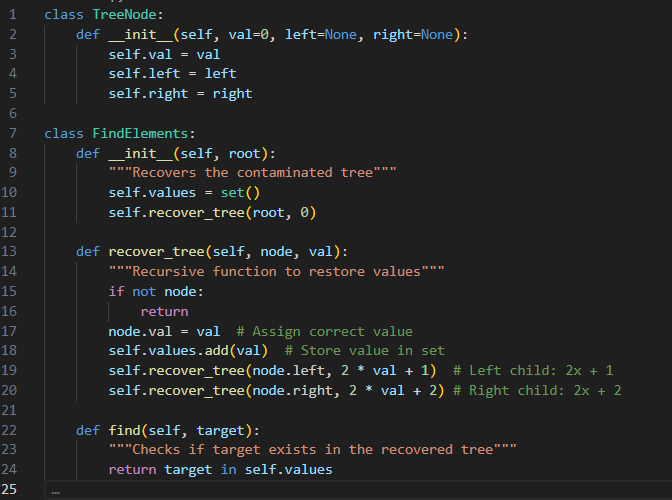Find Elements in a Contaminated Binary Tree