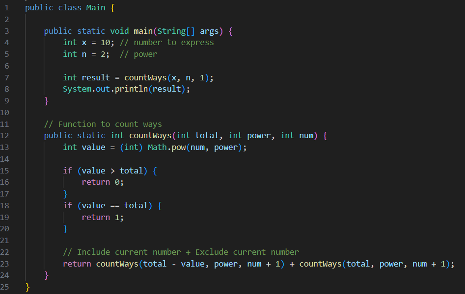 Ways to Express an Integer as Sum of Powers